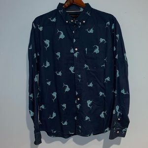 Aeropostale swordfish button down shirt
